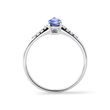 WHITE GOLD RING WITH TANZANITE IN A TEADROP CUT - TANZANITE RINGS - RINGS