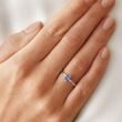 ROUND TANZANITE WHITE GOLD RING - TANZANITE RINGS - RINGS