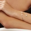 BRACELET EN OR BLANC AVEC PERLE - BRACELETS EN PERLES - PERLES