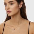 DIAMOND AND TOPAZ ROSE GOLD NECKLACE - TOPAZ NECKLACES - NECKLACES