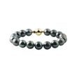 TAHITIAN PEARL BRACELET WITH YELLOW GOLD CLASP - PEARL BRACELETS - PEARL JEWELRY