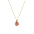 SUNSTONE NECKLACE IN YELLOW GOLD - SEASONS COLLECTION - KLENOTA COLLECTIONS