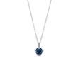 DELICATE SAPPHIRE NECKLACE IN WHITE GOLD - SAPPHIRE NECKLACES - NECKLACES