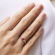 RING MIT RUBIN UND DIAMANTEN AUS ROSÉGOLD - RINGE MIT RUBIN - RINGE