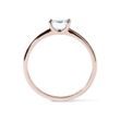 MOISSANITE RING IN 14K ROSE GOLD - ROSE GOLD RINGS - RINGS