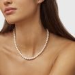 FRESHWATER PEARL NECKLACE WITH A GOLD CLASP - PEARL NECKLACES - PEARL JEWELRY