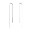 DIAMOND BAR THREADER EARRINGS IN WHITE GOLD - DIAMOND EARRINGS - EARRINGS