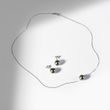 TAHITIAN PEARL JEWELRY SET IN WHITE GOLD - PEARL SETS - PEARL JEWELRY