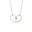 CHAMPAGNE DIAMOND NECKLACE IN ROSE GOLD - DIAMOND NECKLACES - NECKLACES