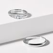 CLASSIC WHITE GOLD WEDDING RING SET WITH DIAMONDS - WHITE GOLD WEDDING SETS - WEDDING RINGS