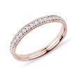 BEAUTIFUL 14K ROSE GOLD RING WITH DIAMONDS - WOMEN'S WEDDING RINGS - WEDDING RINGS