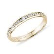 WOMEN'S RING OF YELLOW GOLD WITH DIAMONDS - ALLIANCES DE MARIAGE FEMMES - ALLIANCES DE MARIAGE