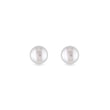 GOLD EARRINGS WITH A FRESHWATER PEARL - PEARL EARRINGS - PEARL JEWELRY