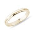 WOMEN'S ROUNDED EDGE ENGRAVED WEDDING RING IN YELLOW GOLD - WOMEN'S WEDDING RINGS - WEDDING RINGS