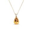 MADEIRA CITRINE NECKLACE IN 14K YELLOW GOLD - CITRINE NECKLACES - NECKLACES