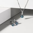 LONDON BLUE TOPAZ NECKLACE IN WHITE GOLD - TOPAZ NECKLACES - NECKLACES