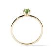 RING IN YELLOW GOLD WITH A GREEN DIAMOND - FANCY DIAMOND ENGAGEMENT RINGS - ENGAGEMENT RINGS