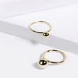 MINIMALISTISCHER RING MIT GOLDPERLE - RINGE GELBGOLD - RINGE