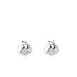 LADYBUG EARRINGS WITH DIAMONDS IN WHITE GOLD - CHILDREN'S EARRINGS - EARRINGS