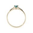 GREEN TOURMALINE RING IN 14K YELLOW GOLD - TOURMALINE RINGS - RINGS