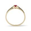 DELICATE RUBY ​​AND DIAMOND RING IN GOLD - RUBY RINGS - RINGS