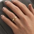 HIS AND HERS ETERNITY AND SHINY FINISH GOLD WEDDING RING SET - YELLOW GOLD WEDDING SETS - WEDDING RINGS