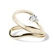 MODERN DIAMOND ENGAGEMENT SET IN YELLOW GOLD - ENGAGEMENT AND WEDDING MATCHING SETS - ENGAGEMENT RINGS