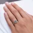 RING MIT LONDONER TOPAS UND DIAMANTEN - RINGE TOPAS - RINGE