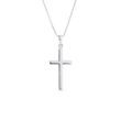 MINIMALIST CROSS NECKLACE IN WHITE GOLD - WHITE GOLD NECKLACES - NECKLACES
