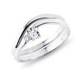 MODERN DIAMOND ENGAGEMENT SET IN WHITE GOLD - ENGAGEMENT AND WEDDING MATCHING SETS - ENGAGEMENT RINGS
