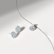 BOUCLES D'OREILLES EN OR BLANC AVEC AIGUES-MARINES ET DIAMANTS - BOUCLES D'OREILLES EN AIGUE-MARINE - BOUCLES D'OREILLES