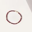 GARNET BRACELET IN YELLOW GOLD - MINERAL BRACELETS - BRACELETS