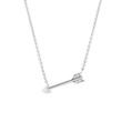 ARROW NECKLACE WITH DIAMONDS IN WHITE GOLD - DIAMOND NECKLACES - NECKLACES