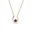 HORSESHOE TOURMALINE PENDANT NECKLACE IN YELLOW GOLD - TOURMALINE NECKLACES - NECKLACES