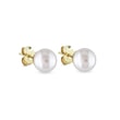 BOUCLES D'OREILLES OR AVEC PERLE D'EAU DOUCE - BOUCLES D'OREILLES EN PERLES - PERLES