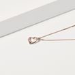 HEART-SHAPED PENDANT IN ROSE GOLD - ROSE GOLD NECKLACES - NECKLACES