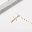 GOLD PENDANT IN THE SHAPE OF A CROSS - YELLOW GOLD NECKLACES - NECKLACES