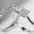 RING WITH LAB-GROWN DIAMOND IN WHITE GOLD - DIAMOND ENGAGEMENT RINGS - ENGAGEMENT RINGS