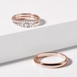 CLASSIC ROSE GOLD WEDDING RING SET WITH DIAMONDS - ROSE GOLD WEDDING SETS - WEDDING RINGS