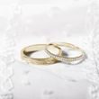 YELLOW GOLD AND DIAMOND WEDDING RING - WOMEN'S WEDDING RINGS - WEDDING RINGS
