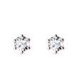 4.3 MM DIAMOND STUDS IN ROSE GOLD - DIAMOND STUD EARRINGS - EARRINGS