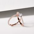 DELICATE DIAMOND WEDDING RING IN ROSE GOLD - WOMEN'S WEDDING RINGS - WEDDING RINGS