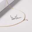 COLLIER MINIMALISTE AVEC OR JAUNE AVEC DIAMANT TAILLE MARQUISE - COLLIERS AVEC DIAMANTS - COLLIERS