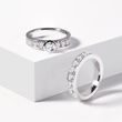 LUXURY BEZEL-SET DIAMOND RING IN WHITE GOLD - DIAMOND ENGAGEMENT RINGS - ENGAGEMENT RINGS