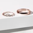 ELEGANT DIAMOND WEDDING SET IN ROSE GOLD - ROSE GOLD WEDDING SETS - WEDDING RINGS