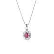 TOURMALINE AND DIAMOND NECKLACE IN WHITE GOLD - TOURMALINE NECKLACES - NECKLACES