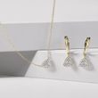 TRILLION CUT DIAMOND NECKLACE IN GOLD - DIAMOND NECKLACES - NECKLACES