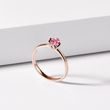 PINK SAPPHIRE ROSE GOLD RING - SAPPHIRE RINGS - RINGS