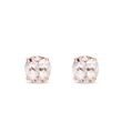 MORGANITE STUD EARRINGS IN ROSE GOLD - MORGANITE EARRINGS - EARRINGS