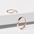 HIS AND HERS ROSE GOLD AND CHEVRON WEDDING RING SET - ROSE GOLD WEDDING SETS - WEDDING RINGS